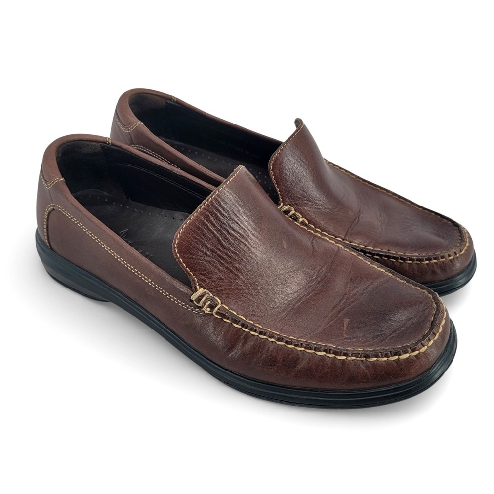 Cole Haan Loafers Mens 9M Brown Leather Slip On Moc Toe Classic Casual Shoes